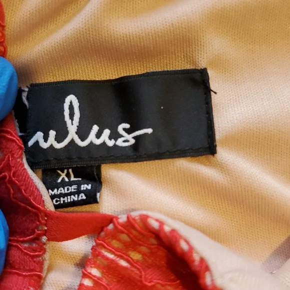 Lulu's women’s Scarlet Lace Overlay Dress fully lined in nude Size XL NWOT - Picture 11 of 11